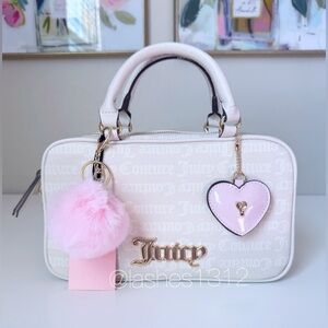 JUICY COUTURE Bag I Heart Juicy Crossbody Satchel - Cream